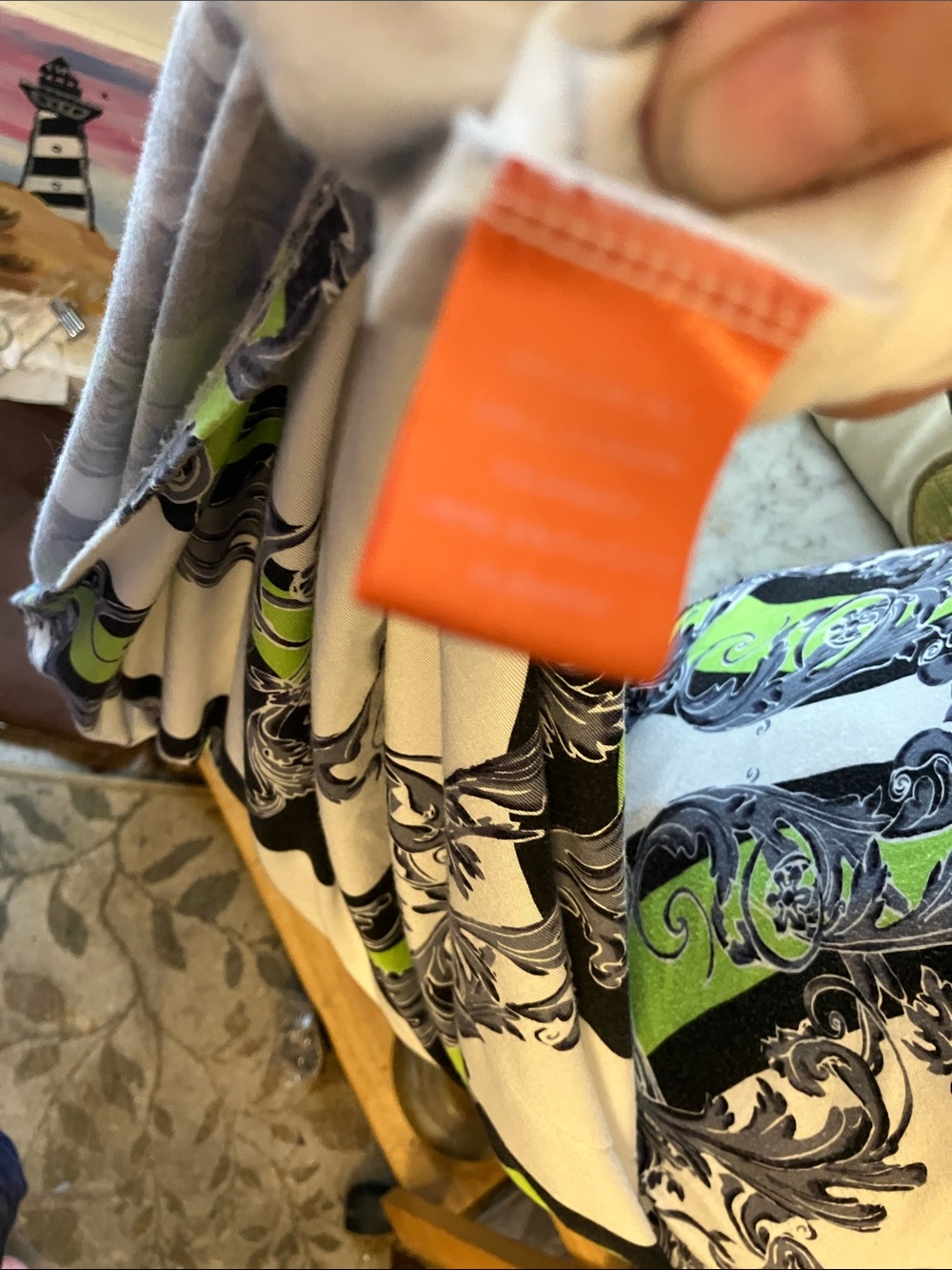 Hale Bob White, Lime & Black Printed Sleeveless Maxi Dress Gorgeous L! - Picture 9 of 11